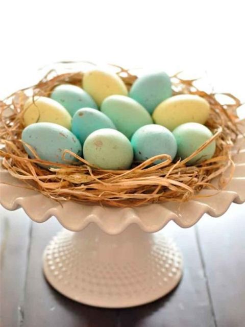 Egg, Easter egg, Bird nest, Easter, Food, Egg, Nest, Event, Basket, Gift basket, 