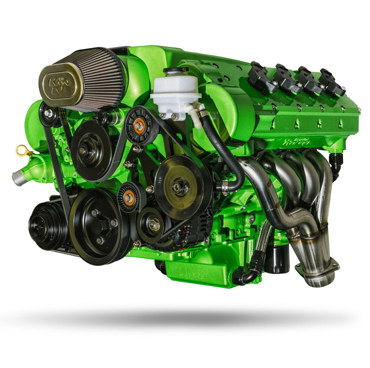 Green, Engine, Auto part, Vehicle, Automotive engine part, Car, 