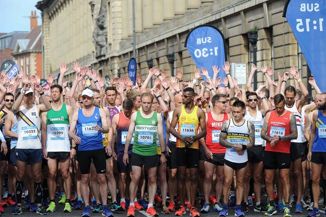 driver nearly hits runner at hull half marathon