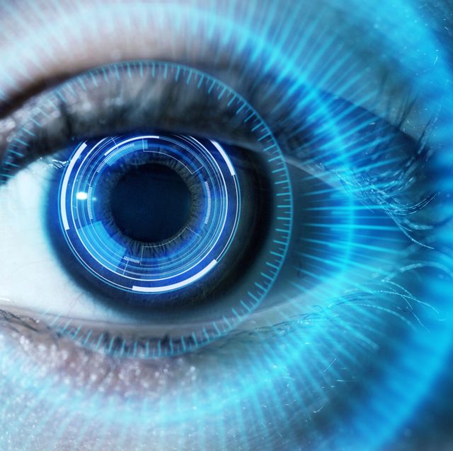 human eye with using the futuristic technology