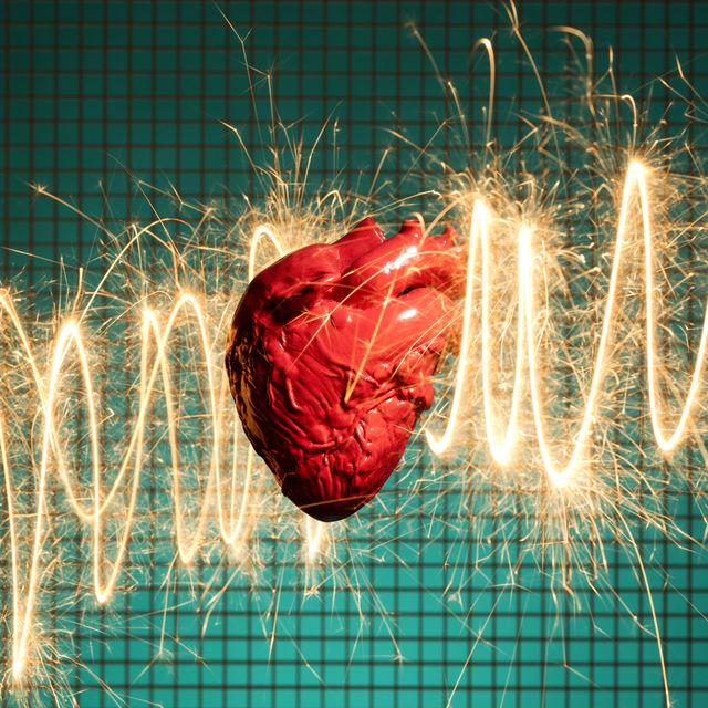 Human heart and electrical energy