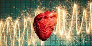 human heart and electrical energy