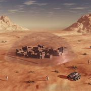 humanity exploring and terraforming the planet mars