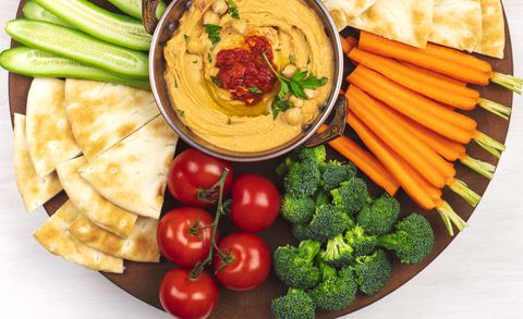 hummus with vegetables