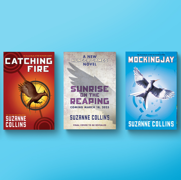 the covers of all the hunger games books lined up against a blue background
