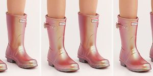 Footwear, Boot, Pink, Shoe, Human leg, Leg, Joint, High heels, Riding boot, Peach, 