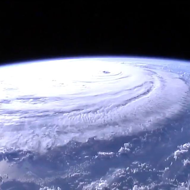 This image provided by NASA shows Hurricane Florence from the International Space Station.
