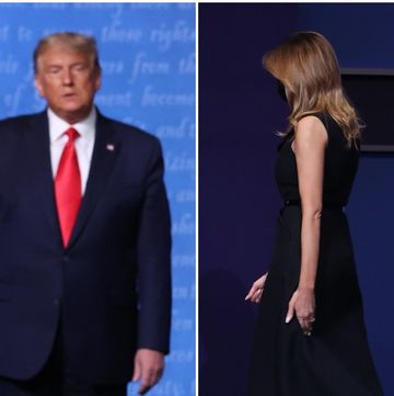 melania refusing to hold trump's hand at the debates