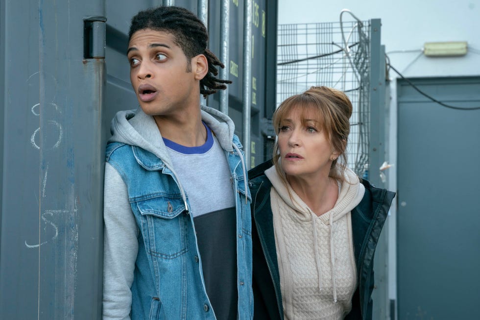 rohan nedd as fergus reid and jane seymour as harry "harriet" wild harry wild _ season 1, episode 3 photo credit: bernard walsh/zoe productions dac/acorntv