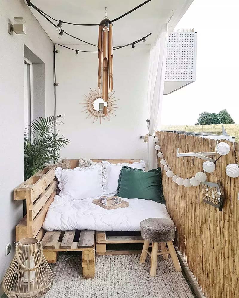 Hyggekrog de estilo boho-chic