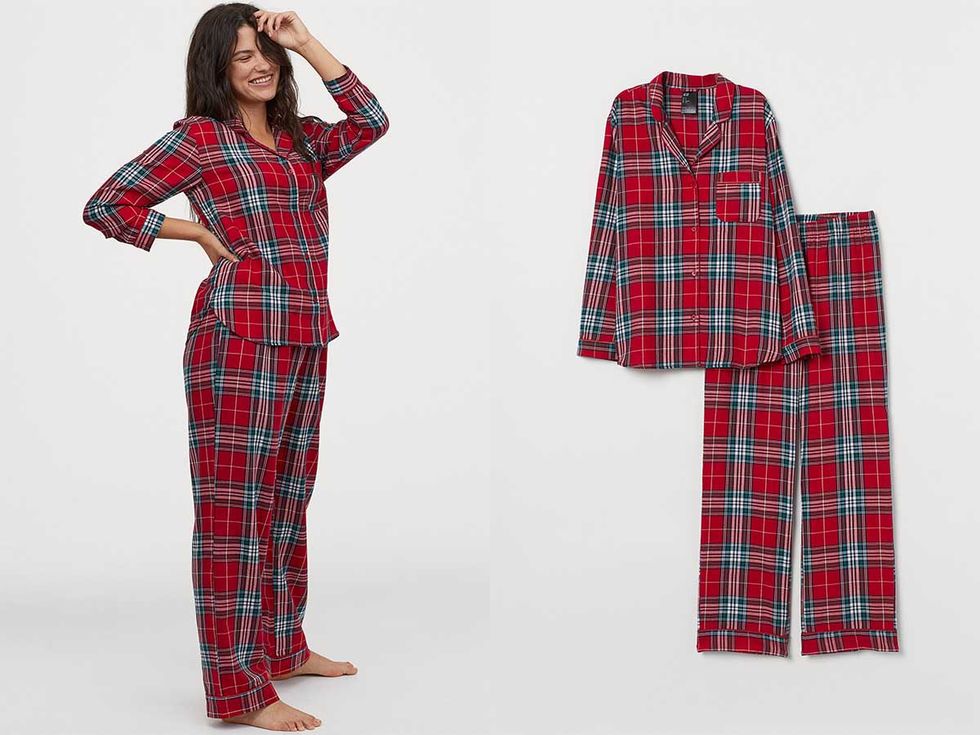 Agarrar Paisaje Flotar El pijama de cuadros escoceses de H&M