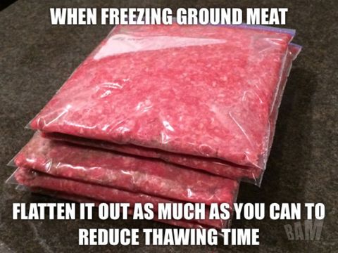 how to thaw ground meat