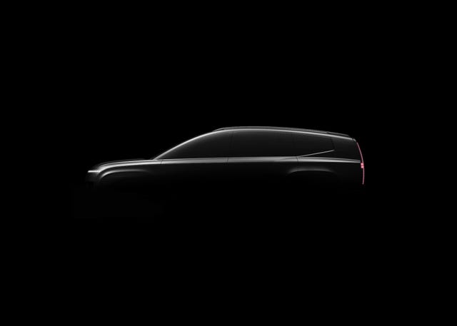 Hyundai Teases Sleek-Looking Three-Row Ioniq 9 Electric SUV