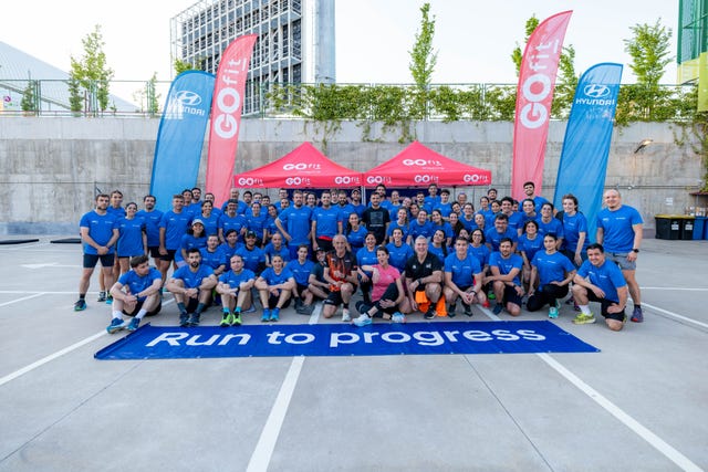 hyundai, run to progress, running