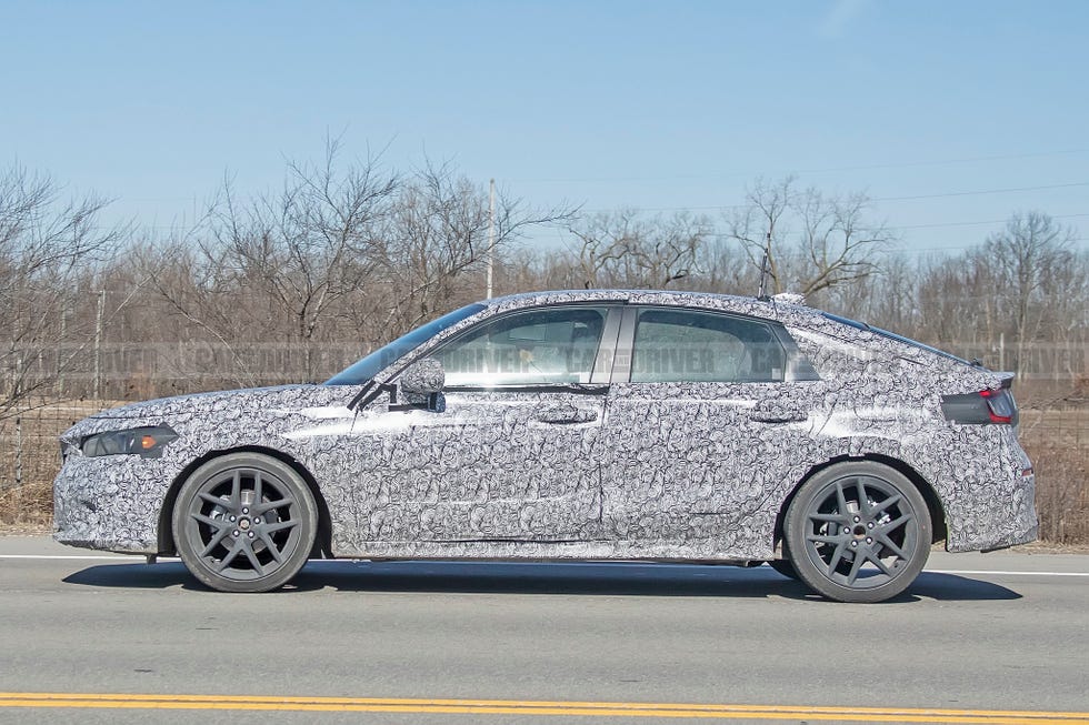 2022 Honda Civic Hatchback Spied Looking Sleek