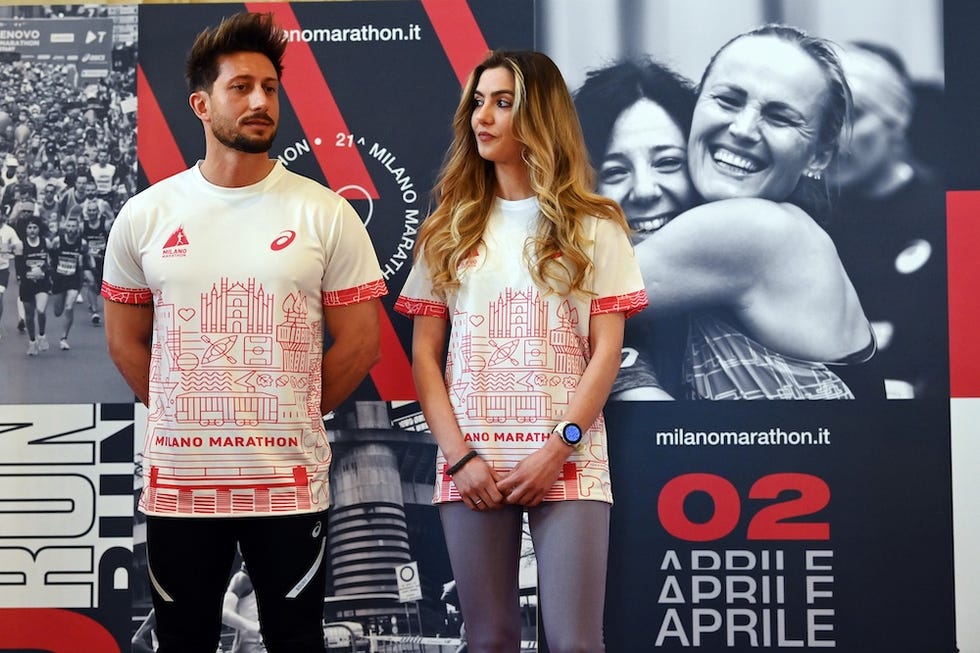 foto gian mattia d'albertolapresse 28 marzo 2023 milano, italia sport conferenza stampa presentazione milano marathon nella foto la conferenza stampamarch 28, 2023 milan, italy sport milano marathon press conference in the pic the press conference