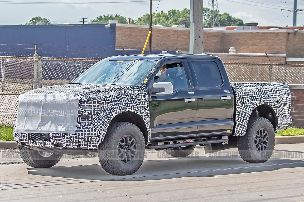 2021 Ford F-150 Raptor Spied Showing Coil-Spring Rear Suspension