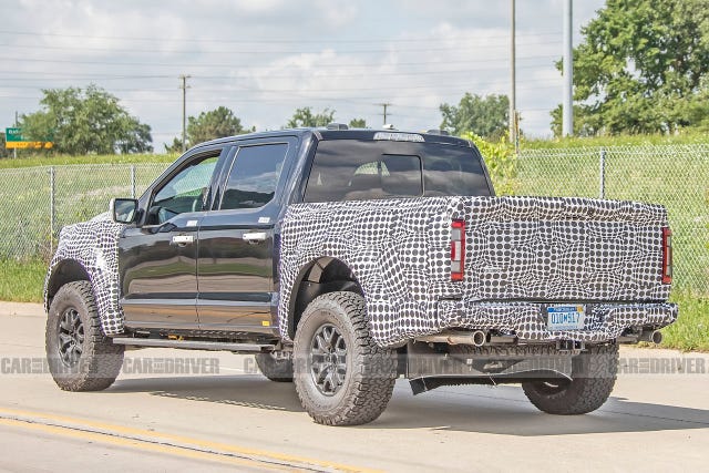 2021 Ford F-150 Raptor Spied Showing Coil-Spring Rear Suspension