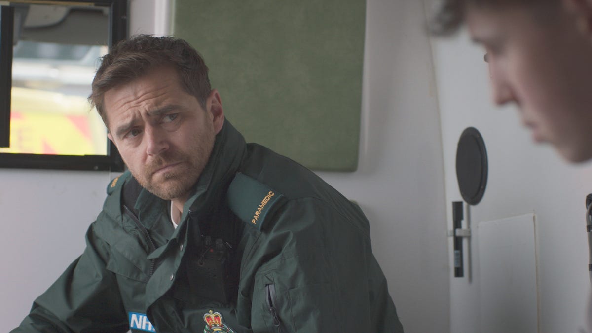 Casualty star Michael Stevenson teases water stunt involving Iain Dean