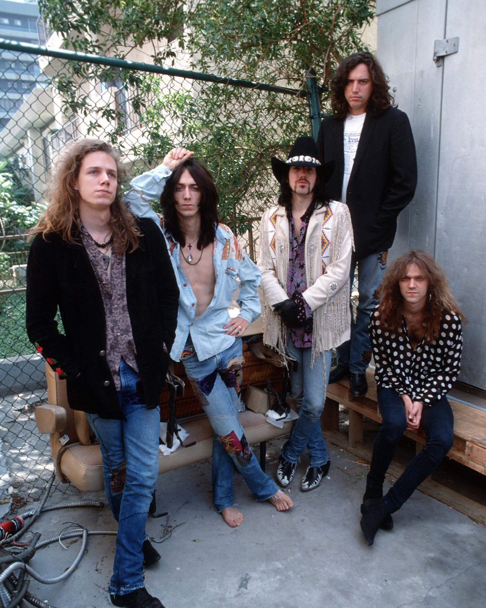 united states january 01 hollywood photo of black crowes, at the sunset marquis hotel photo by ian dicksonredferns