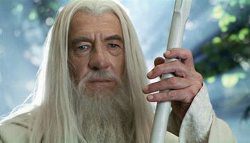 ian mckellen as gandalf the grey, lord of the rings the two towers