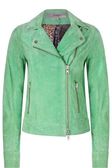 ibana groene biker jacket