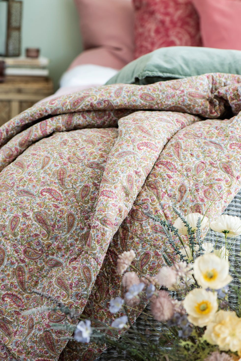 ideas para vestir la cama dormir bien y vencer insomnio funda nórdica en estampado paisley