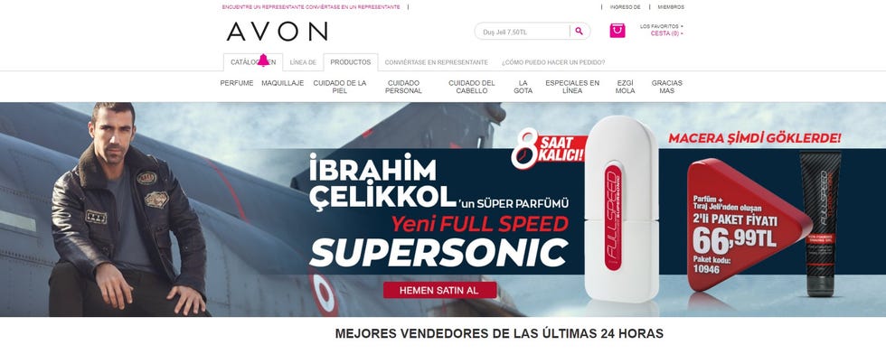 Ibrahim Çelikkol amor en blanco y negro avon turquía