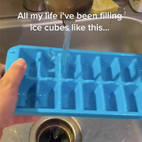 TikTok Hack Shows How You're Really Supposed To Fill Ice Cube Trays