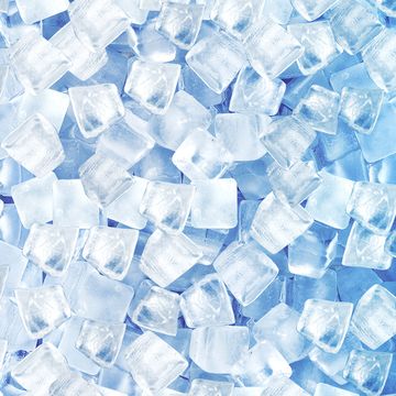 ice with blue background