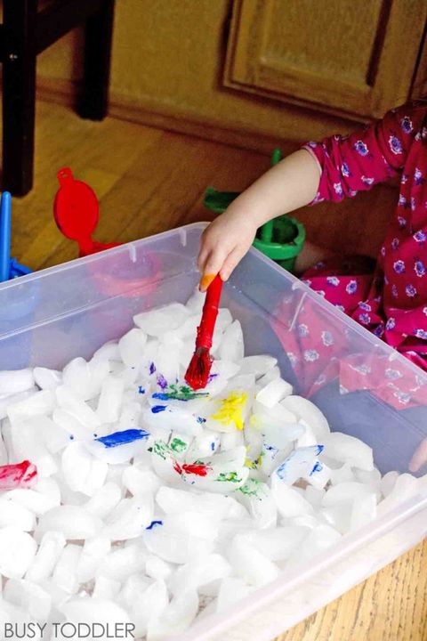 Summer Activities for Kids - Ice Painting