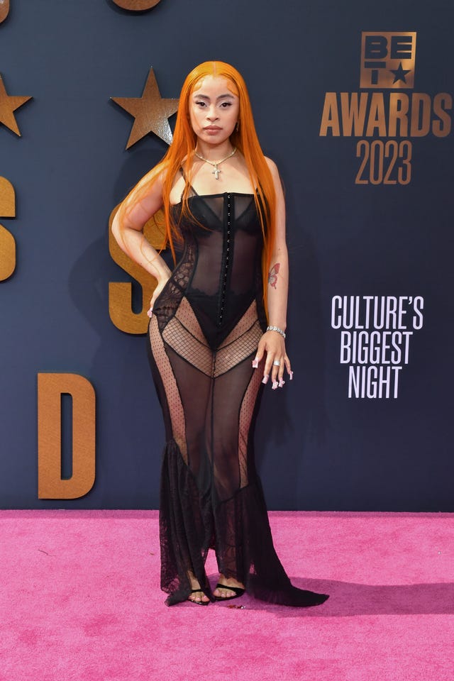 Ice Spice Stuns in Sheer Dress at 2023 BET Awards