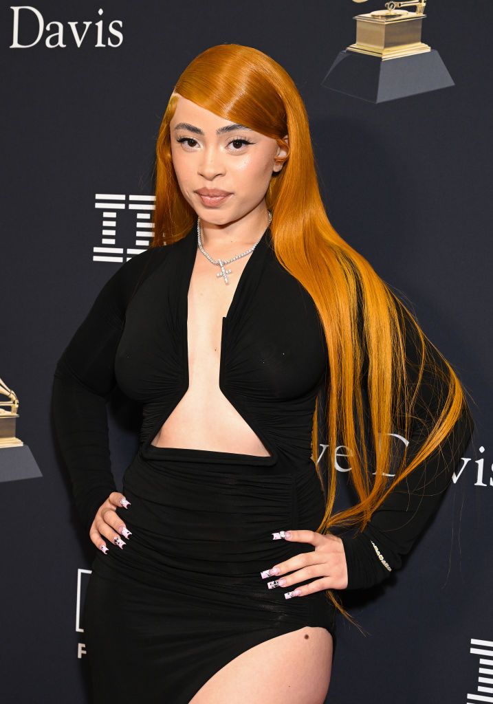 Ice Spice goes braless in a gown with *major* chest cutout