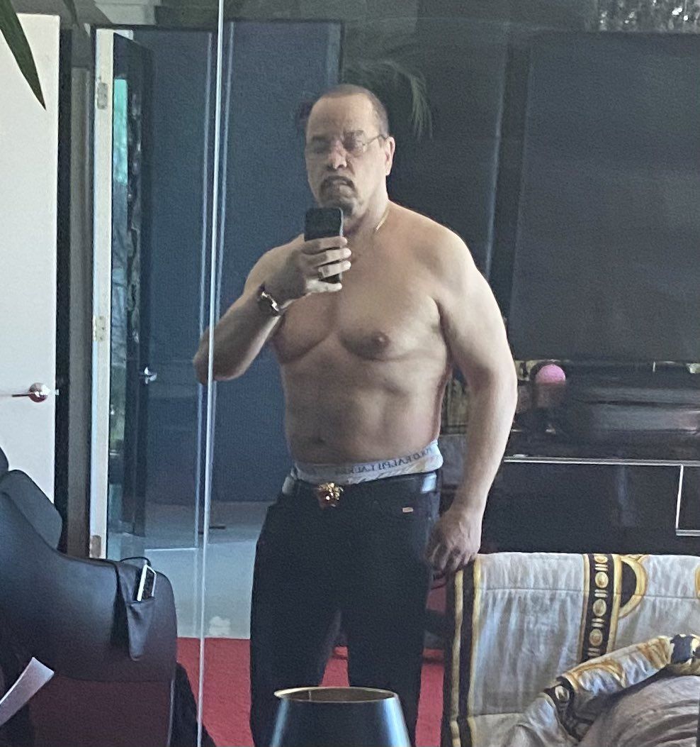 SVU Star Ice-T, 64, Looks Jacked in a New Shirtless Selfie image
