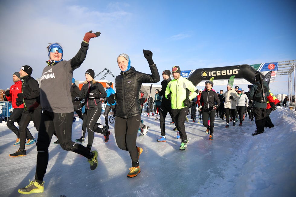 maratón del hielo marino de suecia