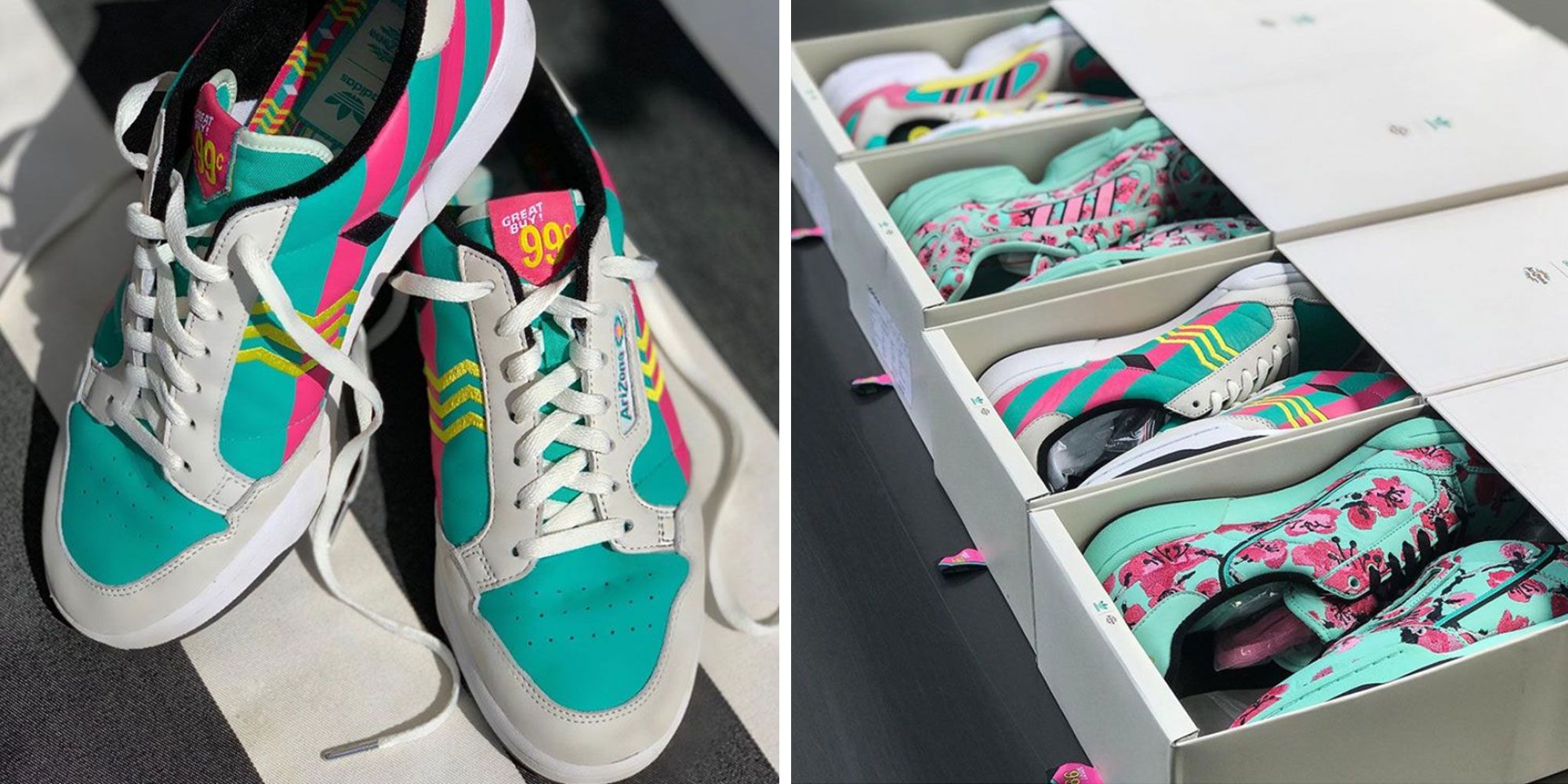 methodologie Kracht begroting Arizona Iced Tea x Adidas Made 99-Cent Sneakers, But Police Shut Down The  Pop-Up
