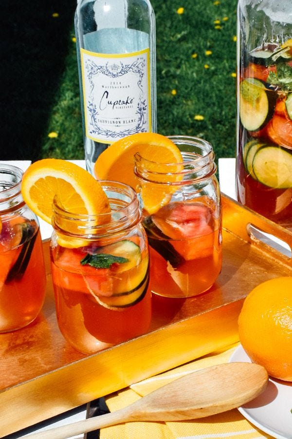 Drink, Food, Sangria, Ingredient, Alcoholic beverage, Iced tea, Pimm's, Distilled beverage, Shrub, Citrus, 