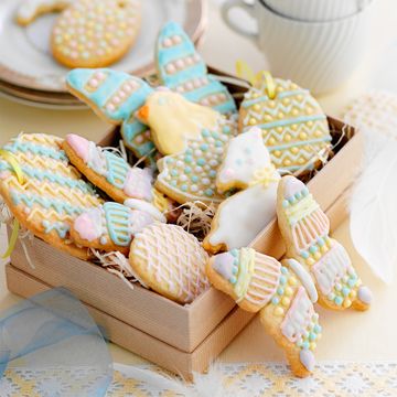 iced easter biscuits