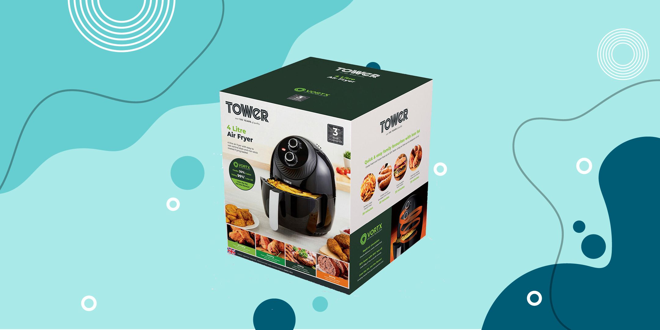 Tower Air Fryer 4 Litre Digital Black