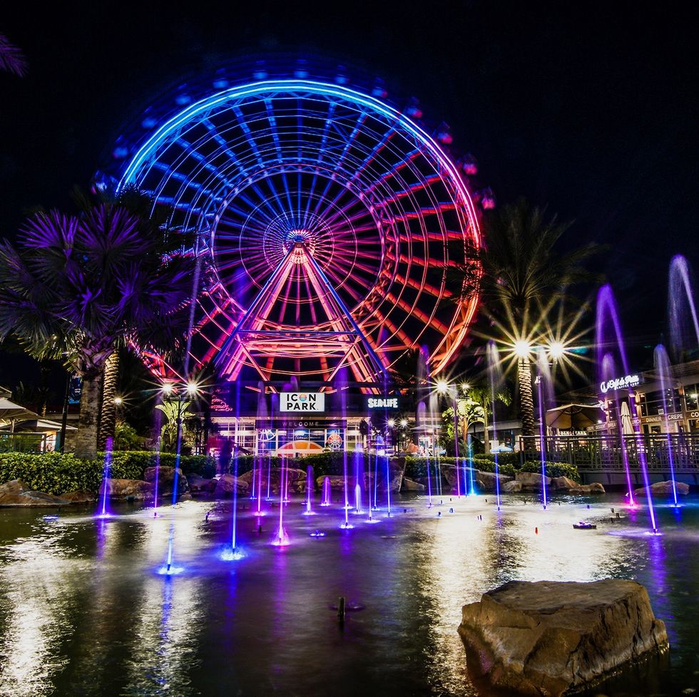 icon park at night, a good housekeeping pick for the best things to do in orlando