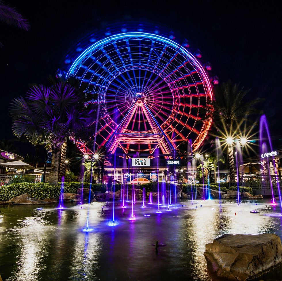 icon park at night, a good housekeeping pick for the best things to do in orlando