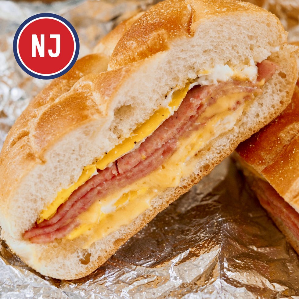 new jersey sandwich featuring layers of meat and cheese