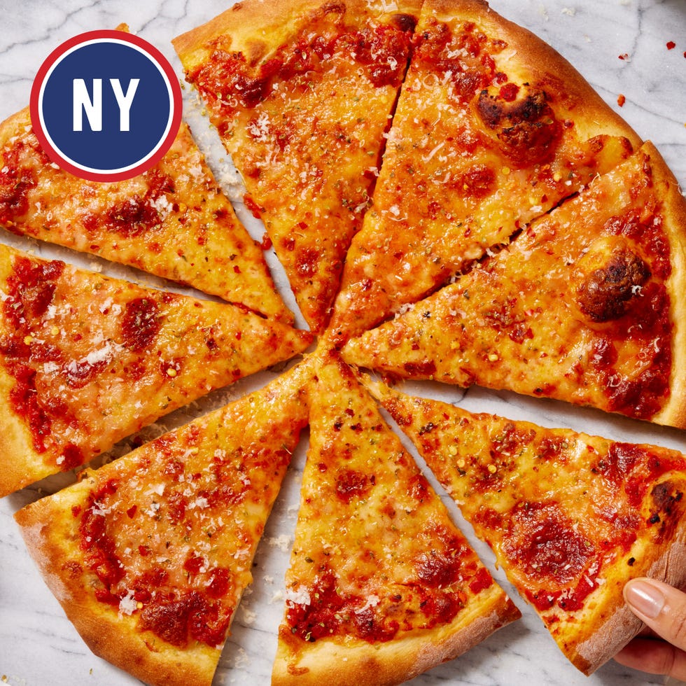 new yorkstyle pizza sliced into wedges