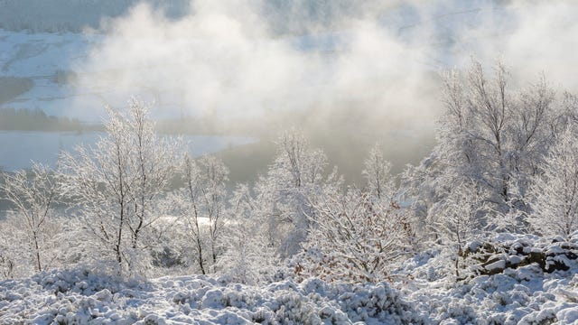 Icy weather in the hills of Northern England