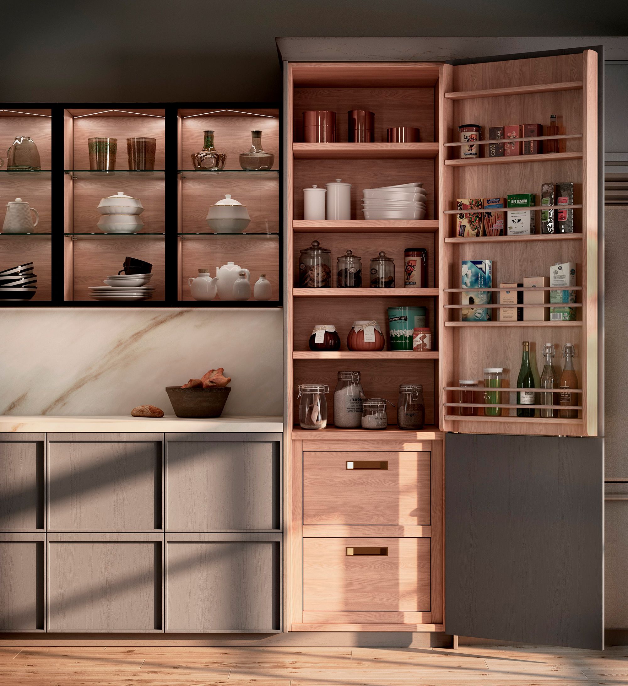 13 ideas con estilo para tener los armarios de la cocina en orden