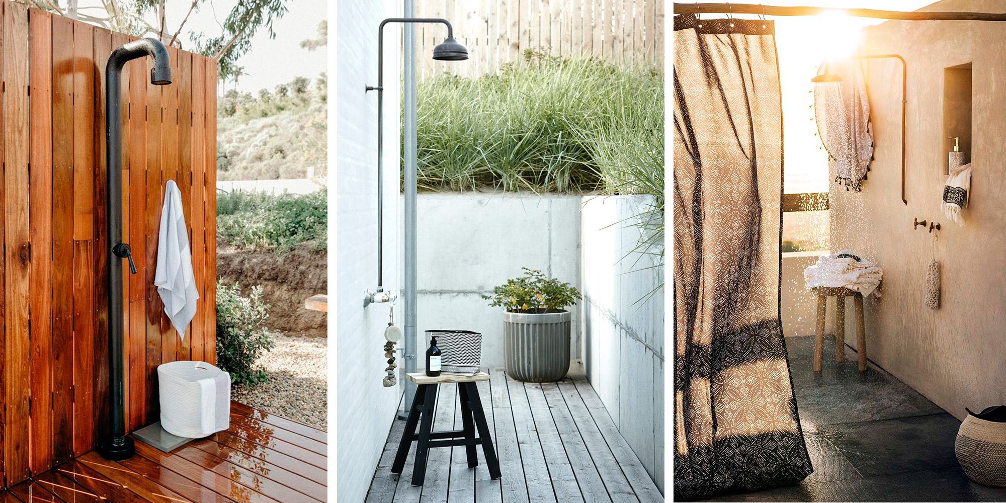 Las mejores 110 ideas de Ducha exterior  ducha exterior, decoración de  unas, baños al aire libre