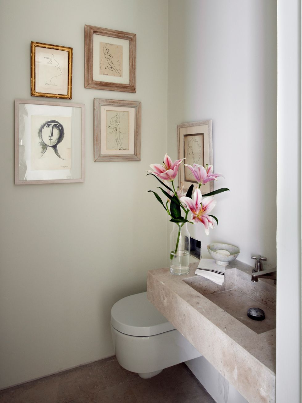 20 ideas para incorporar cuadros en el cuarto de baño