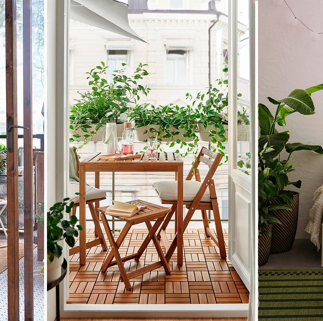 IKEA tiene la mesa plegable de jardín para terrazas pequeñas que
