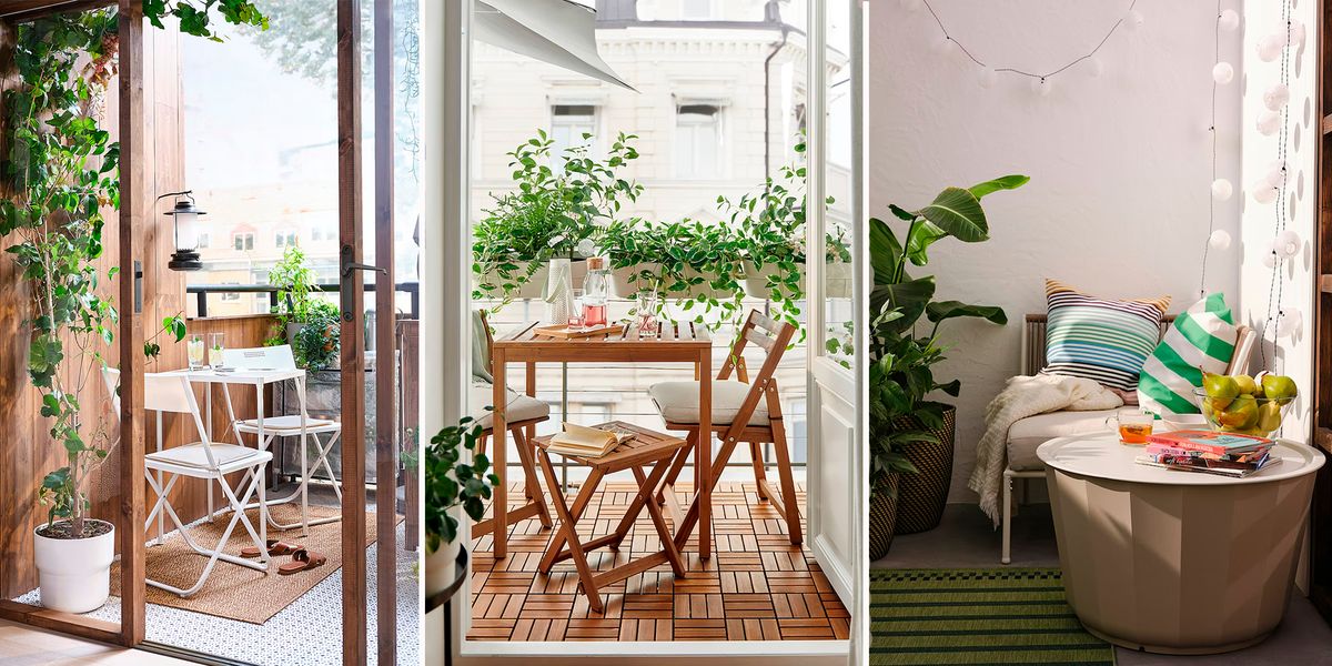 Terrazas pequeñas y balcones: 10 ideas y de Ikea geniales