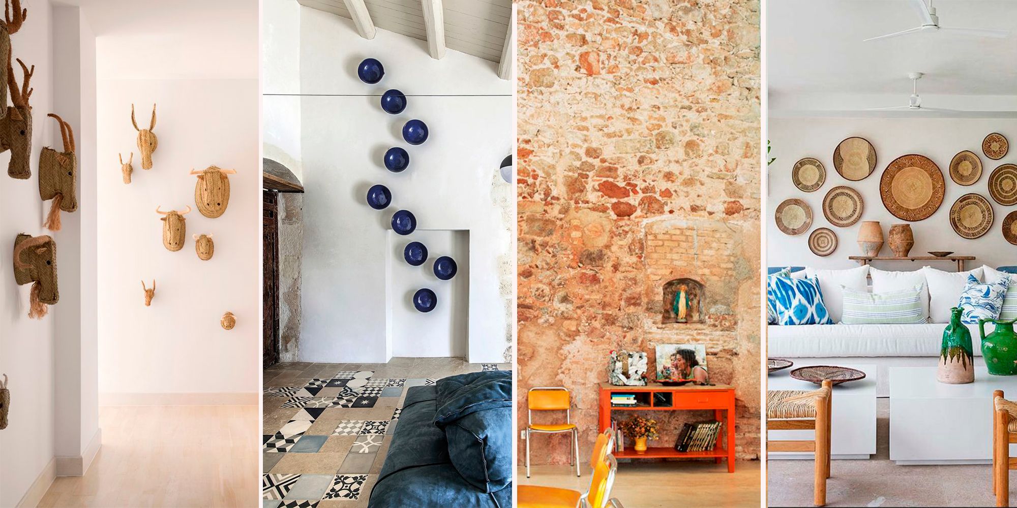 colchón Barcelona Personificación Cómo decorar las paredes de una casa de campo: Ideas con estilo